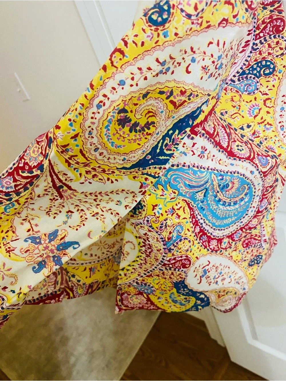 FREE PEOPLE VINTAGE Paisley Maxi Smocked Boho Dress Med. NWT⭐️